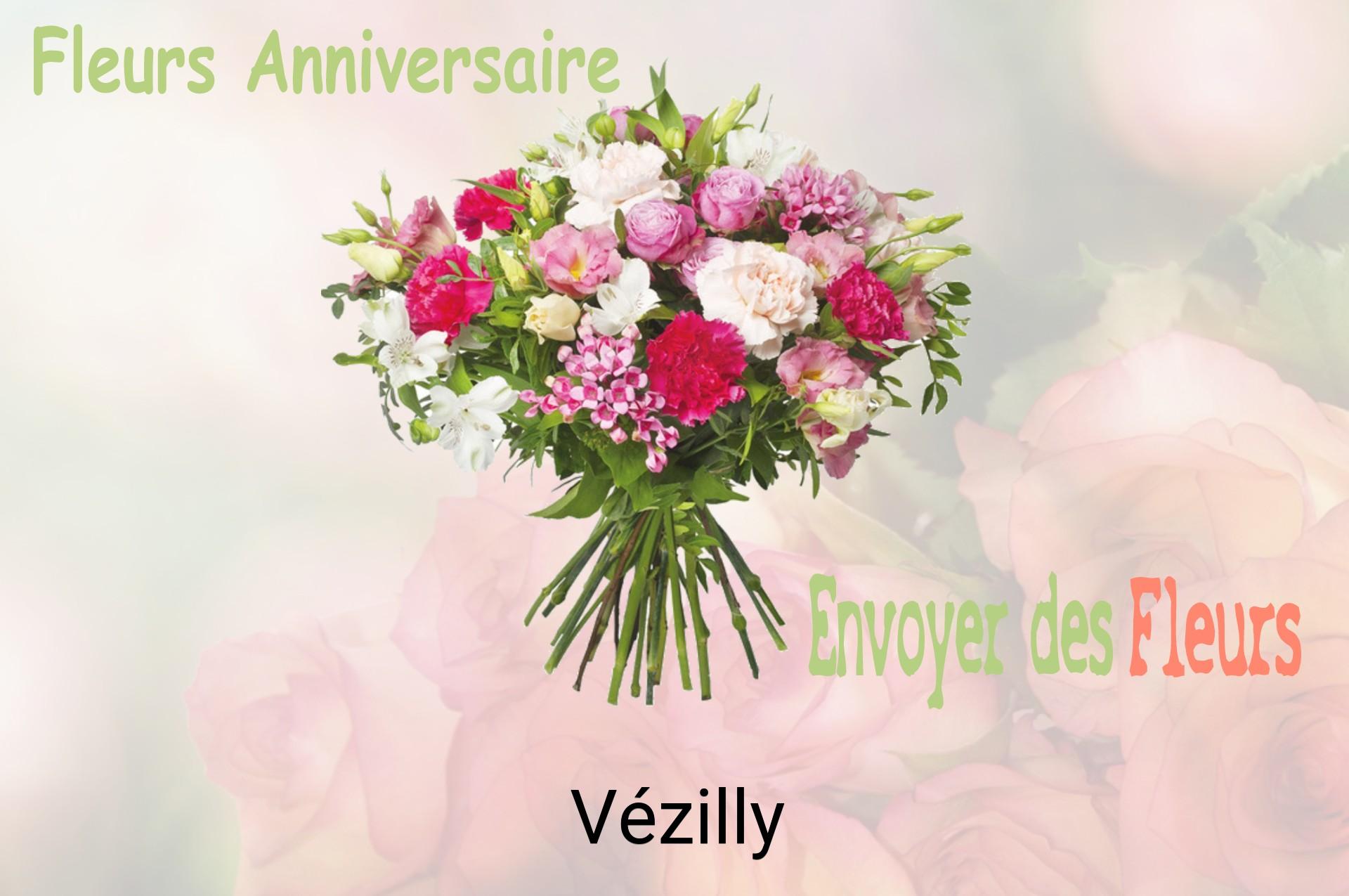 Bouquet de fleurs d’anniversaire livré à Vézilly